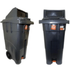 Lixeira Grande Coletora 120 Litros Com Pedal Rodas Antares