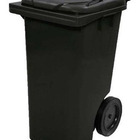 Lixeira Grande Contentor De Lixo Com Rodas 240 Litros Vm  Bra