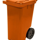 Lixeira Grande Contentor De Lixo Com Rodas 240 Litros Vm  Cin