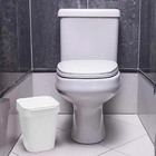 Lixeira Grande Izzy 10 Litros Branca Cesto De Lixo Banheiro