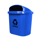 Lixeira Individual Jsn Para Coleta Seletiva Com 40l Azul