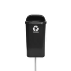 Lixeira Individual Para Coleta Seletiva 50 Litros Com Poste -