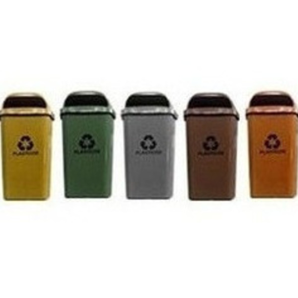 Lixeira Individual Para Coleta Seletiva - Cesto 50 Lts