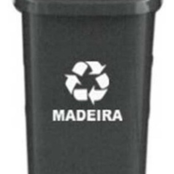 Lixeira Individual Para Coleta Seletiva Papeleira 50 Litros