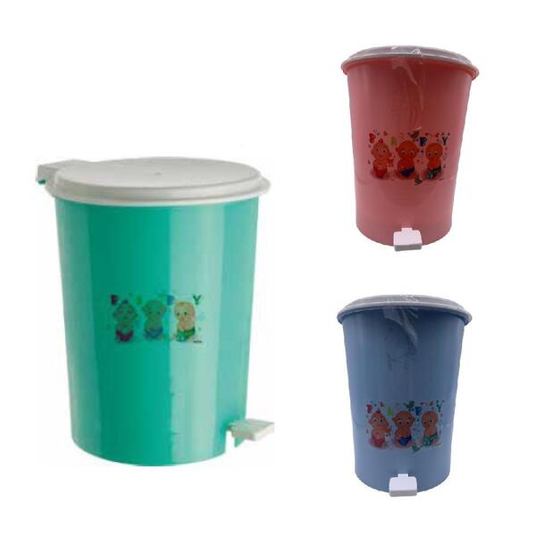 Lixeira Infantil Com Pedal Cesto Lixo Quarto Bebe Criança Ban