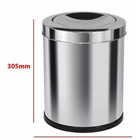 Lixeira Inox 13,5 L Tampa Meia Esfera Inox