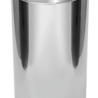 Lixeira Inox 22 Litros Com Aro Meia Lua Inox