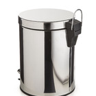 Lixeira Inox 5 Litros Pedal Com Recipiente Plástico Interno P