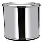 Lixeira Inox Basculante 30 Litros Grande Cesto De Lixo Tampa