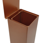 Lixeira Inox Cobre/rose Para Banheiro