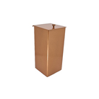 Lixeira Inox Cobre/rose Para Banheiro