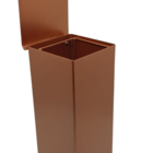 Lixeira Inox Cobre/rose Para Banheiro