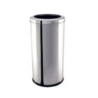 Lixeira Inox Com Aro 30cmx60cm Brinox