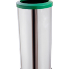 Lixeira Inox Com Aro Plástico 50 Litros Cozinha Banheiro - Ve