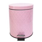 Lixeira Inox Com Balde Pedal E Tampa 3l Rosa