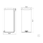 Lixeira Inox Com Pedal 30 Litros New Tramontina Com Tampa Plá