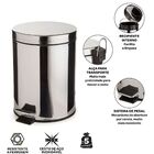 Lixeira Inox Com Pedal 5l Clink