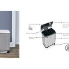 Lixeira Inox Com Pedal D Slim 12l Tramontina