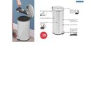 Lixeira Inox Com Pedal Tramontina Brasil Plus Com Acabamento