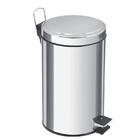 Lixeira Inox Com Pedal Tramontina Com Acabamento Polido E Bal