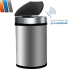 Lixeira Inox Espelhado Com Sensor Automática 38 Litros Linha