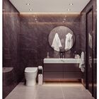 Lixeira Inox Luz Slim Com Suporte Para Papel Higiênico Tramon