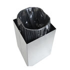 Lixeira Inox Luz Slim Com Suporte Para Papel Higiênico Tramon