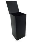 Lixeira Inox Preta Para Banheiro