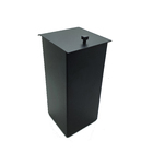 Lixeira Inox Preta Para Banheiro