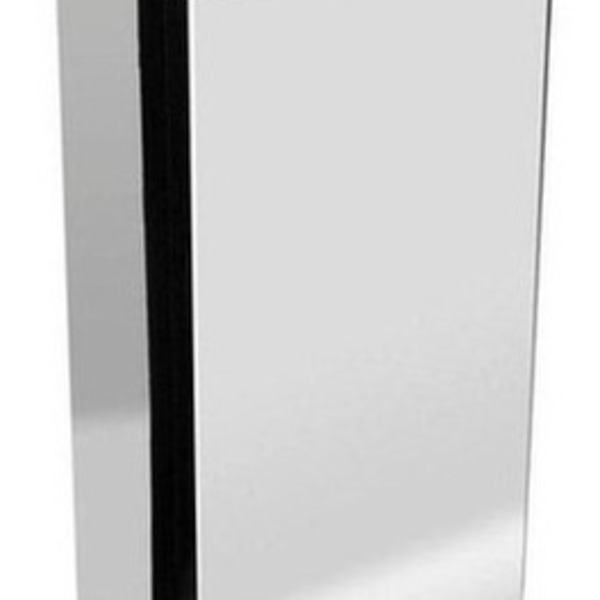 Lixeira Inox Quadrada Com Aro Em Inox 36l