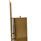 Lixeira Inox Quadrada Com Papeleira Red Gold Padrão Deca