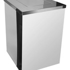 Lixeira Inox Quadrada Com Tampa Vai-vem 100 Litros Inox