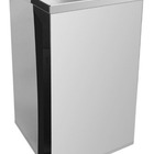Lixeira Inox Quadrada Com Tampa Vai-vem 50 Litros