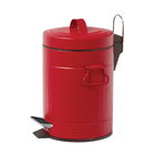 Lixeira Inox Retro 5 litros  Vermelho