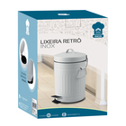 Lixeira Inox Retro 5l Branca