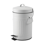 Lixeira Inox Retro 5l Branca