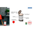 Lixeira Inox Tramontina Sofie Inox Scotch Brite E Detalhes Em