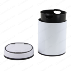 Lixeira Inteligente Branca Em Inox De 8 Litros Guimmis.casa