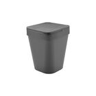 Lixeira Izzy 5 Litros Cinza Com Tampa Banheiro Ou Martiplast