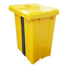 Lixeira Jsn Plastica Quadrada Com Pedal 15 Litros Amarela