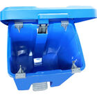 Lixeira Jsn Plastica Quadrada Com Pedal 15 Litros Azul