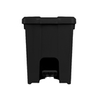 Lixeira Jsn Plastica Quadrada Com Pedal 15 Litros Preta