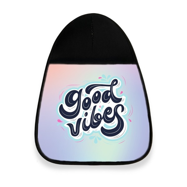 Lixeira Lixo Para Carro Neoprene Lixocar Good Vibes Azul