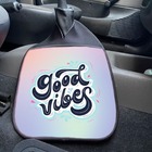Lixeira Lixo Para Carro Neoprene Lixocar Good Vibes Azul