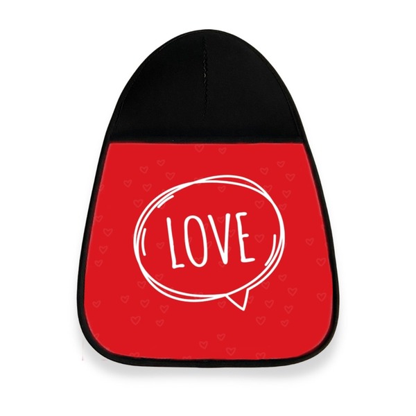 Lixeira Lixo Para Carro Neoprene Lixocar Love Vermelho