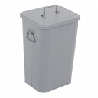 Lixeira Loft 26L Metal Cinza Delinia