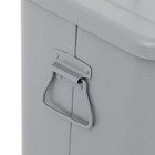 Lixeira Loft 26L Metal Cinza Delinia