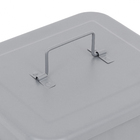 Lixeira Loft 26L Metal Cinza Delinia