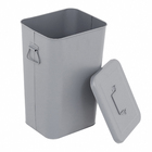 Lixeira Loft 26L Metal Cinza Delinia