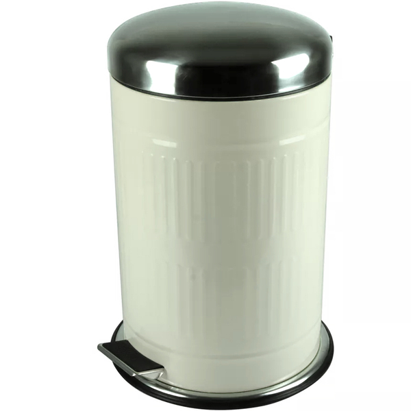 Lixeira Metal Galvanizado 12 Litros Retrô Week Vintage Casa B